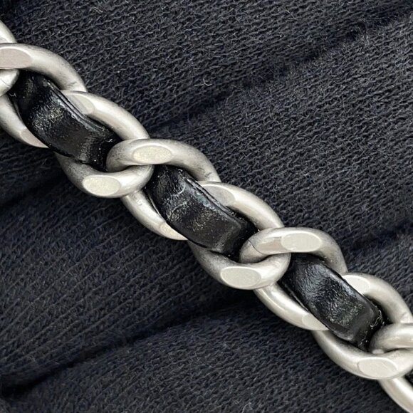 CHANEL CHANEL22 ChainShoulder Bag Size Mini Shiny Calf Leather Black A - Picture 13 of 16